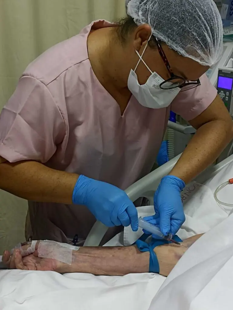 Alunos Gvitta em prática hospitalar